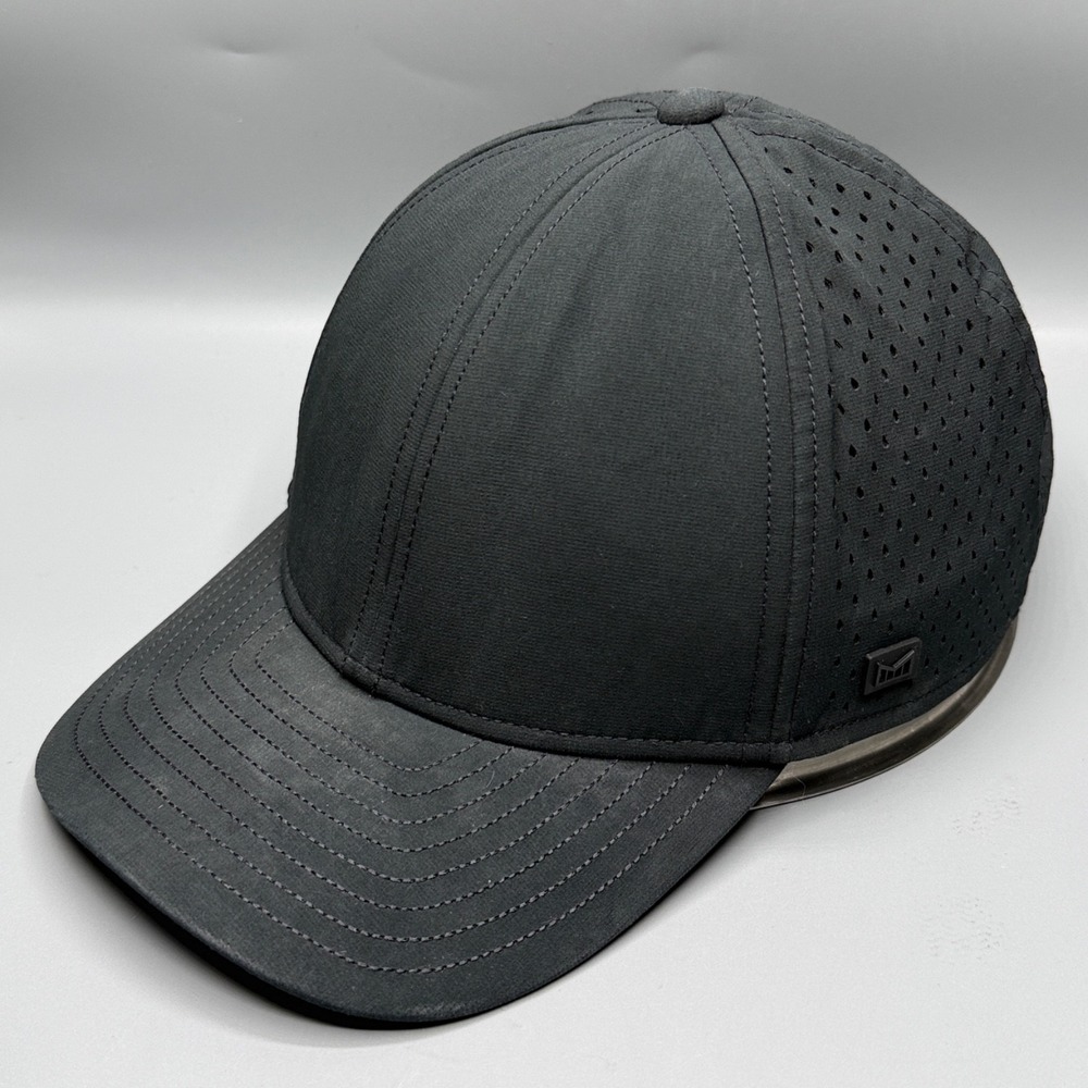 Melin A-Game Hydro Hat Cap 58cm Faded Black Snapback Mesh Performance Athleisure